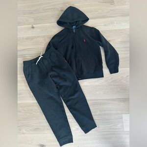 Polo Ralph Lauren Zip up Hoodie and Joggers Set. Boys Large (14-16)